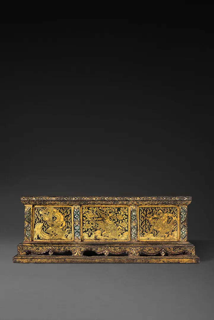 Sutra box – Thailand, Teak wood, lacquer, gold, Thonburi – Rattanakosin period, 18th c. (2nd half), CA-CFC.811