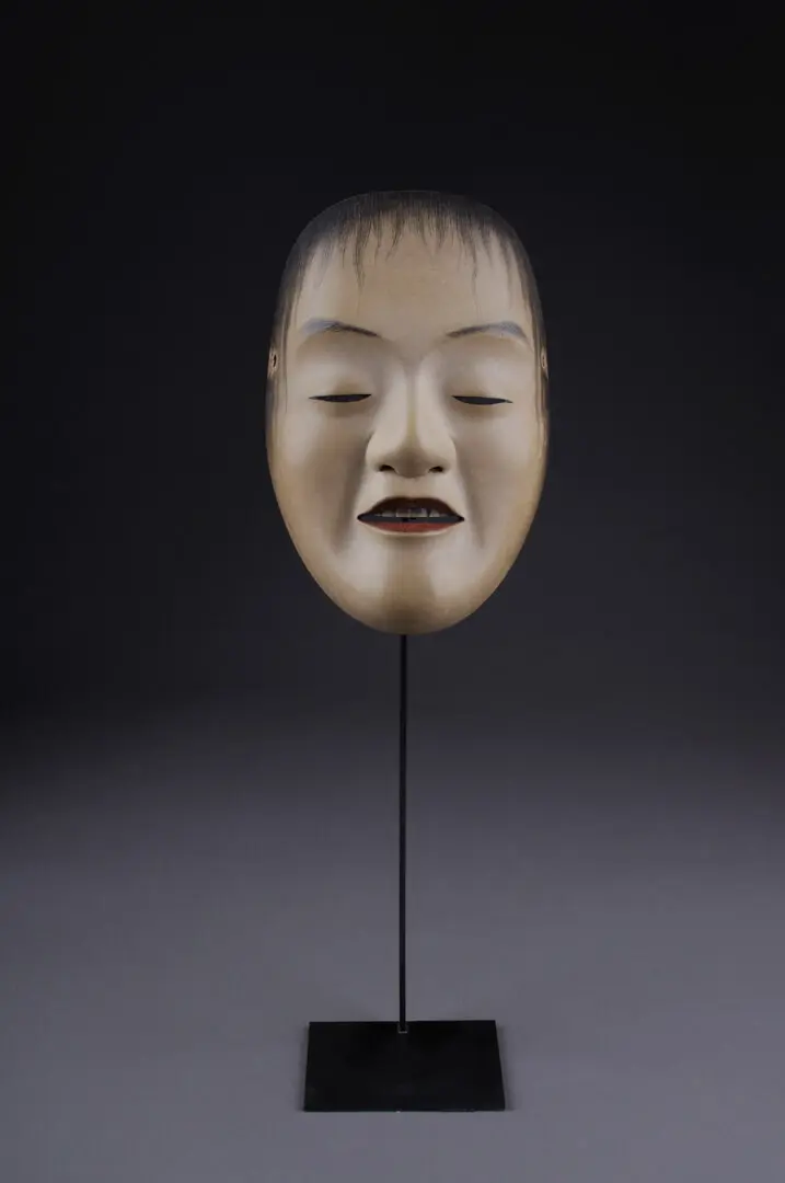 Máscara Noh yoroboshi – Japão, Madeira de paulóvnia, pigmentos, Período Edo, séc. XVIII