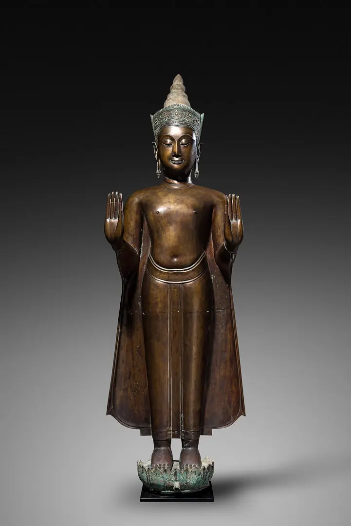 Figura de Buda Shakyamuni – Tailândia, Bronze, Escola de Ayutthaya, Séc. XVI