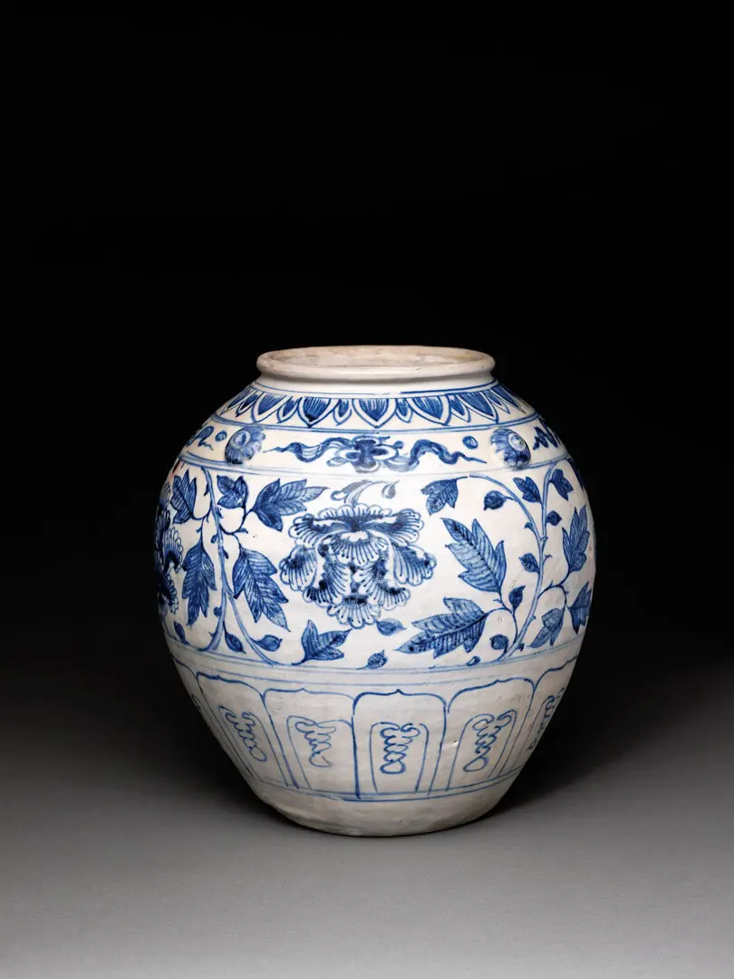 Vaso – Vietname, Grés, cobalto sob o vidrado, Dinastia Le So, séc.XV
