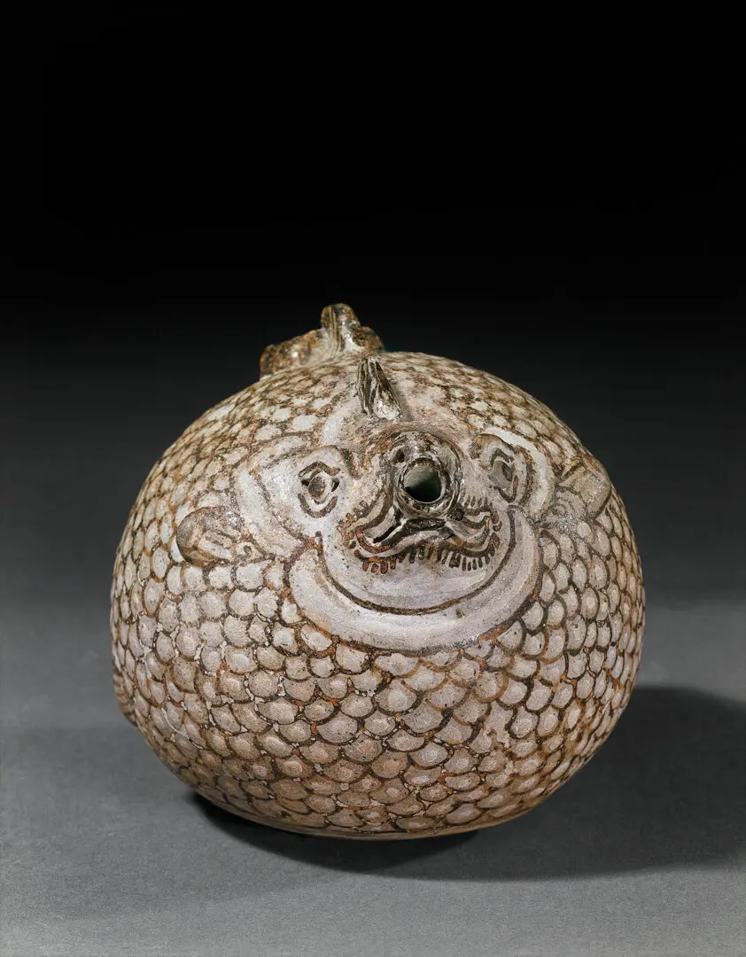 Water dropper – Thailand, Stoneware, brown and white, glazed, Sawankhalok, 16th c., CA-CFC.244