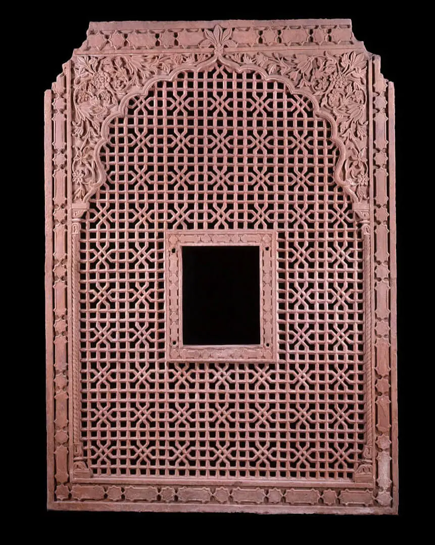 Lattice window screen (jali) – India, Red sandstone, Mughal period, 18th c.