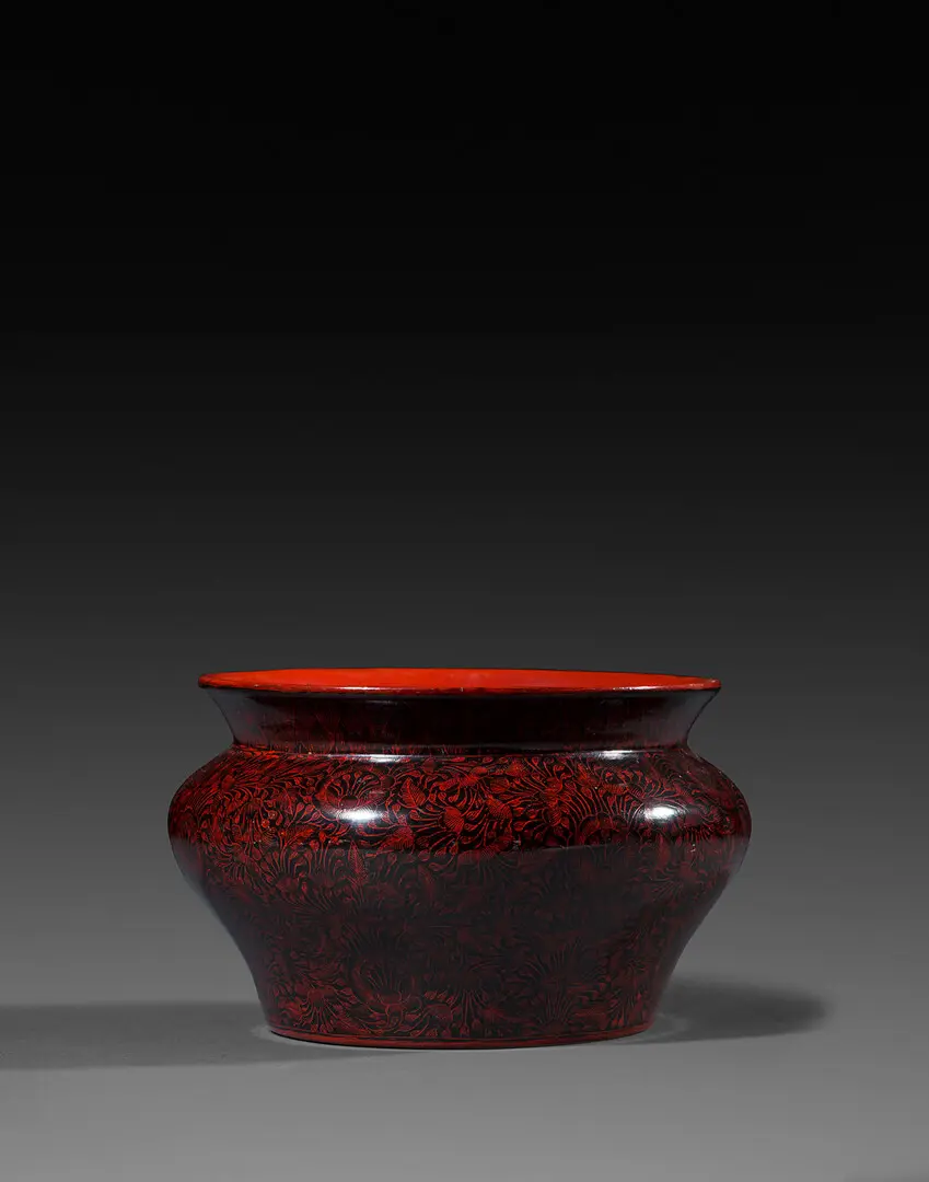 Spittoon – Thailand, Wood, lacquer, incised, Lanna, 19th c. (2nd half)