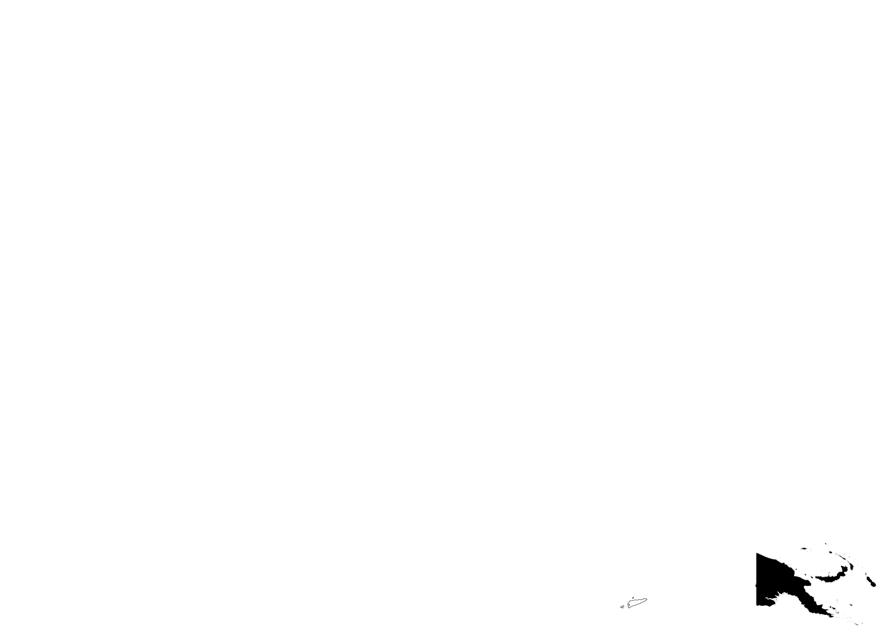 mapa da Indonésia e Timor