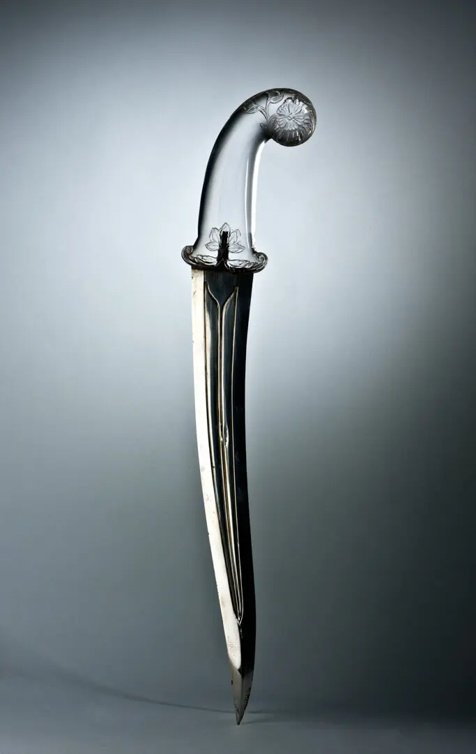 Dagger – India, Steel, rock crystal, India, 17th c. (late)