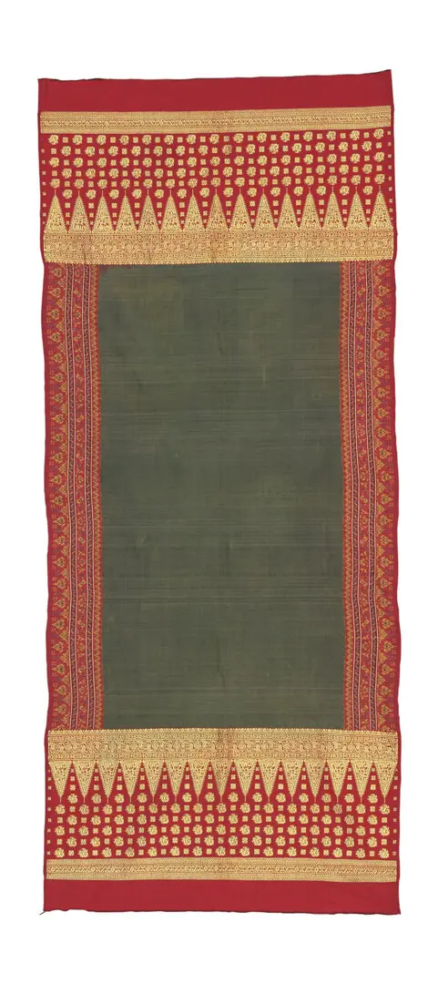 Xaile (Kain Songket Limar) – Indonésia / Timor, Seda, fio de ouro, Ilha de Bangka, Sumatra Sul, Malaio, Séc. XIX (final), CA-CFC.946