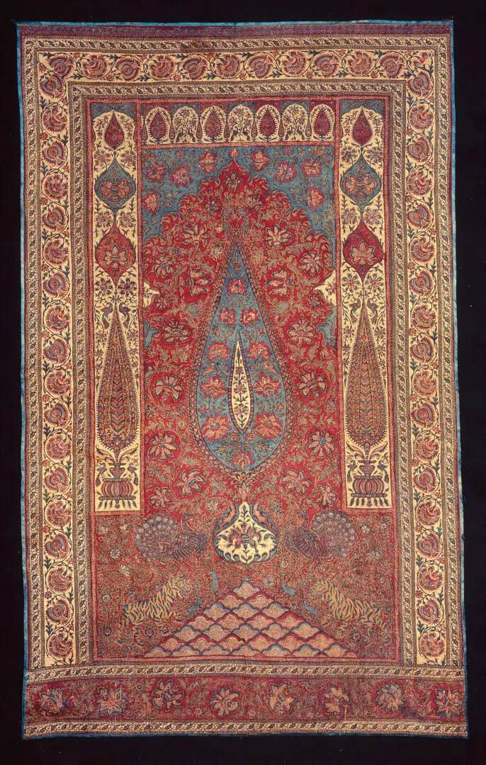 Palampore – India, Cotton, block-printed, mordants, For Persian and Indonesian markets, Masulipatnam, Coromandel coast, India, 19th c. (1st quarter)