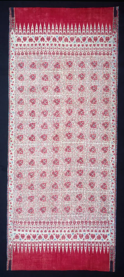 Textile – India, Cotton, block-printed, mordants, For the Indonesian market, Coromandel coast, India, 18th c.