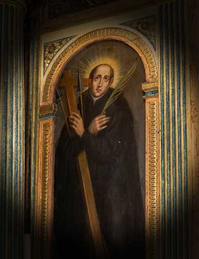 Quando no altar mor da Igreja de São Roque de um dos mártires