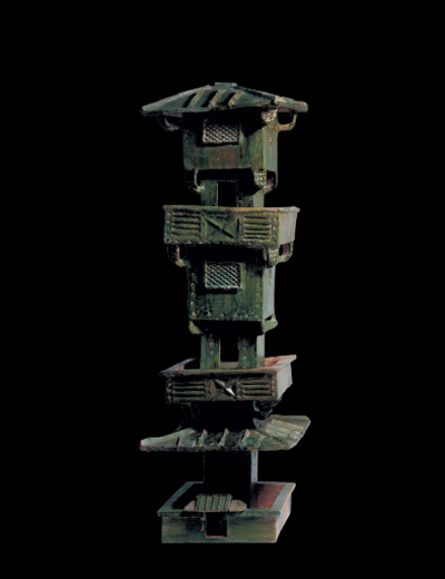 Estátua de jade em forma de torre